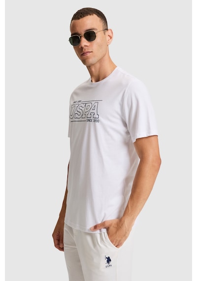 U.S. Polo Assn. U.s. Polo Assn. Erkek T-shirt Pu-9667 Beyaz
