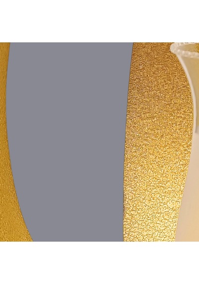 Aurum Koleksiyonu 4'lü Aydınlatma Seti 2 Abajur, 1 Lambader, 1 Sarkıt Siyah - Gold