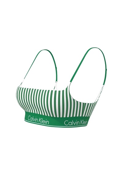Calvin Klein Kadın Yeşil-beyaz Bikini Üstü Lv00q61130 4zf-15955