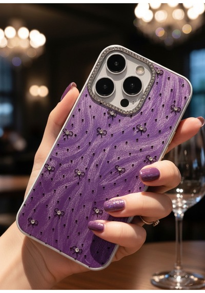 İphone 15 Pro Max Kılıf Aynalı Desenli Figürlü Tasarım Silikon Kapak