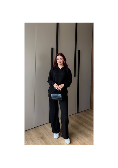 Modanida Kadın Siyah Modal Oysho Kumaş Oversize Kapüşonlu Kanguru Cepli Eşofman Takımı Rahat İkili Takım Siyah Siyah Modanida Kadın Siyah Modal Oysho Kumaş Oversize Kapüşonlu Kanguru Cepli Eşofman Takımı Rahat İkili Takım Siyah Siyah
