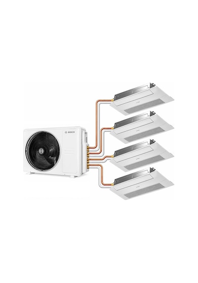Bosch Multi 42000 BTU Dış 12+12+12+18 BTU İç Ünite 1+4 Sistem Tek Yön Kaset Tipi Klima