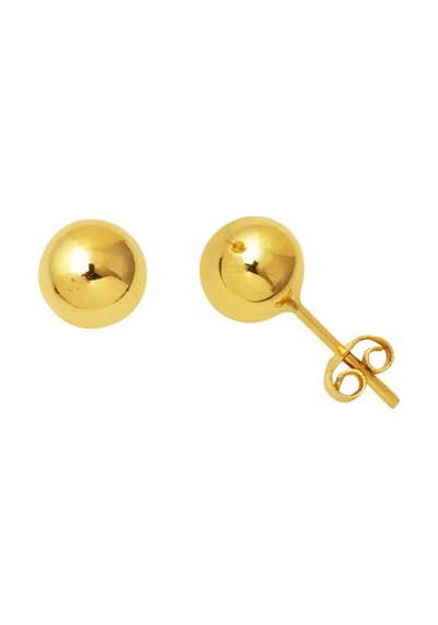 Bilezikci 14 Ayar Altın Top Küpe 6 mm. KP4202611