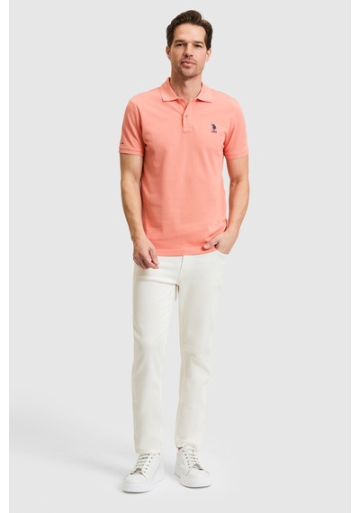 U.S. Polo Assn. U.s. Polo Assn. Erkek Mercan Tişört Basic 50322304-vr204 Coral