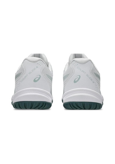 Asics Court Slide 4 Erkek Beyaz Mavi Tenis Ayakkabısı