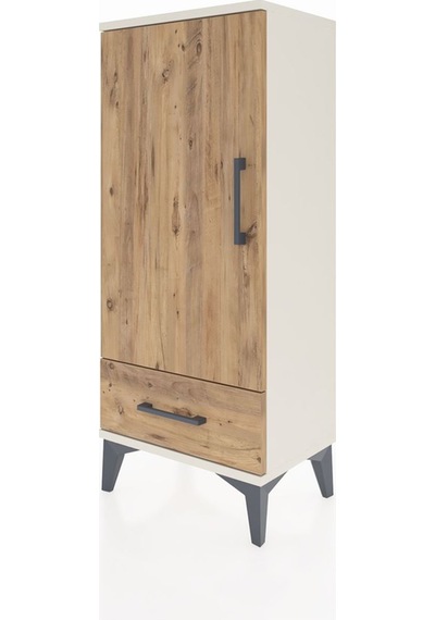 Arges Komodin 3 Raflı Tek Çekmeceli Tek Kapaklı 44x30x106 Ayt... Aytaşı