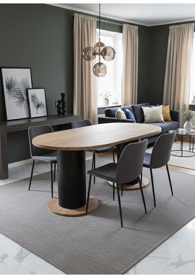 Oslo 180x90x74cm 36mm Kalın Kenarlı Oval Beyaz Sütunlu Yemek Masası Sandalye Yok Sadece Masadır Çok Renkli Oslo 180x90x74cm 36mm Kalın Kenarlı Oval Beyaz Sütunlu Yemek Masası Sandalye Yok Sadece Masadır Çok Renkli