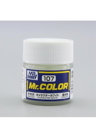 10 Ml. Character White Mr.color Serisi Maket Boyası, Mr.hobby C107 Standart