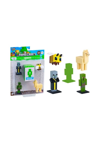 Minecraft 3d Toppeez 5 Pack Blister Set 4