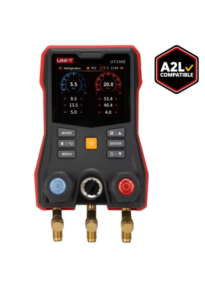 Unı-t Ut336e Kıt Kablosuz Sıcaklık Kelepçeli Dijital Manifold Ölçüm Cihazı 60 Bar