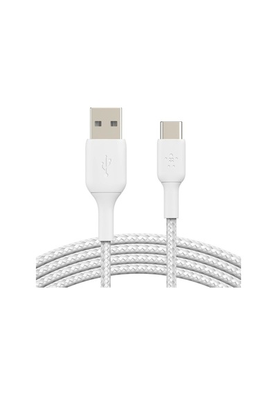 Belkin Type-c Örgülü Data & Hızlı Şarj Kablo 2m Beyaz