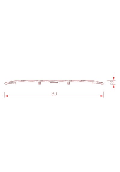 Geniş Eşik Profili 10 Cm - Parke Geçiş Profili 100 Mm-85 Cm