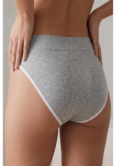 Fit Women Next Baskılı Külot 8011 Gri
