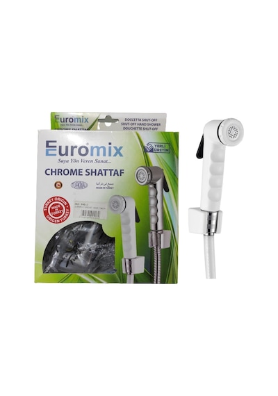 Euromix Taharetmatik Şaddaf Takımı Plastik Taharatmatik Seti Beyaz