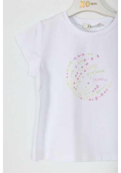 Xo Kids Kız Çocuk Tişort 9ay-4 Yaş 38641 Ekru