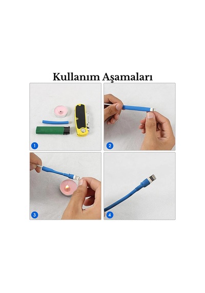 560 Parça Kablo Hasar Tamir Paketi Isıyla Daralan Renkli Makaron Seti Yalıtım Koruma Kit
