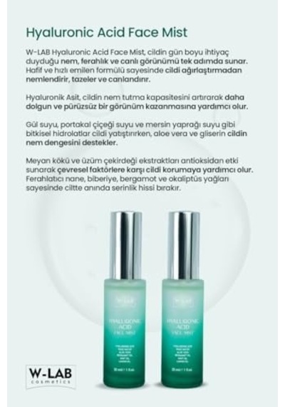 Hyaluranic Acid Face Mist 30 Ml