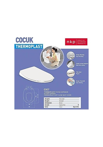 Nkp Çocuk Klozet Kapağı 0307 Beyaz