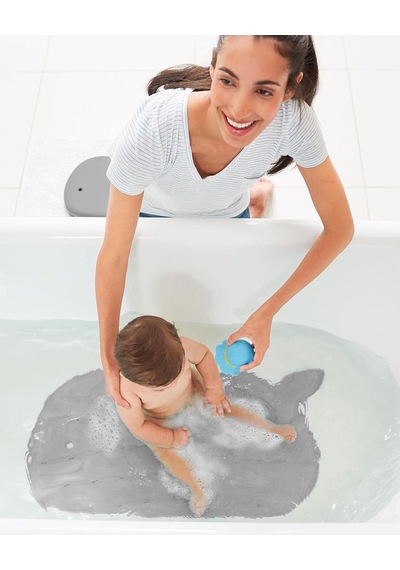 Kaymaz Bebek Banyo Paspası Moby - Gri