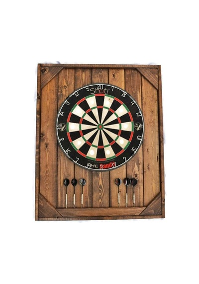Sadece Ahşap Dart Tahtası Arkalığı, Ahşap Dart Tahtası 70x60cm Ceviz