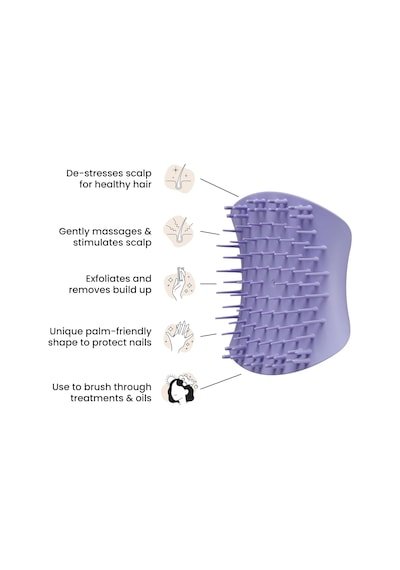 Scalp Brush Lilac Masaj & Saç Fırçası-tarak Islak Kullanım