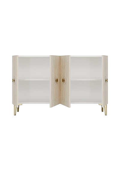 Ka1235bt Enlem120 Konsol, Kahve Köşesi Ve Tv Sehpası, Çok Amaçlı Dolap Beyaz - Traverten 120cm Ka1235bt Enlem120 Konsol, Kahve Köşesi Ve Tv Sehpası, Çok Amaçlı Dolap Beyaz - Traverten 120cm