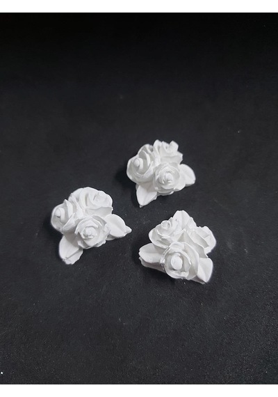 Küçük Üçlü Güller Çiçek 3 lü Set 3x3cm
