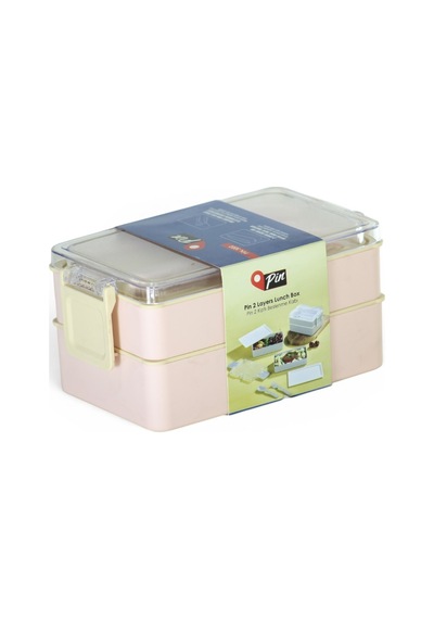Pin Lunch Box Beslenme Kabı 2 Katlı 3 Renk Diğer