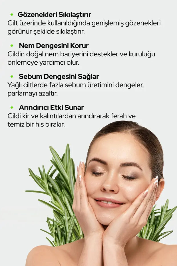 Biberiye Suyu Saç Uzamasını Ve Saç Sağlığını Destekleyici Tonik Dökülme Karşıtı Rosemary Water 100ml
