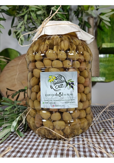 Aydın Yöresi Memecik Cinsi Sofralık Tatlandırılmış Çizik Zeytin 3 Kg