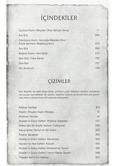 Oathbringer 2. Cilt: Fırtınaışığı Arşivi Üçüncü Roman