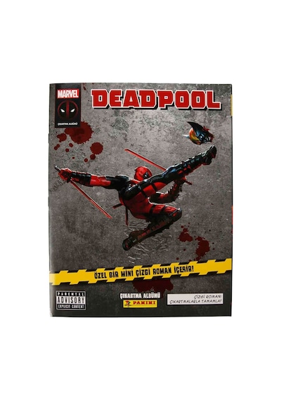 Panini Marvel Deadpool Çıkartma Albümü Ve Mini Çizgi Roman Seti