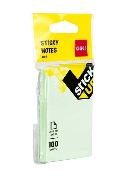Deli Pastel Renkler 100 Yp. 76x51 Mm Yapışkanlı Not Kağıdı A01202