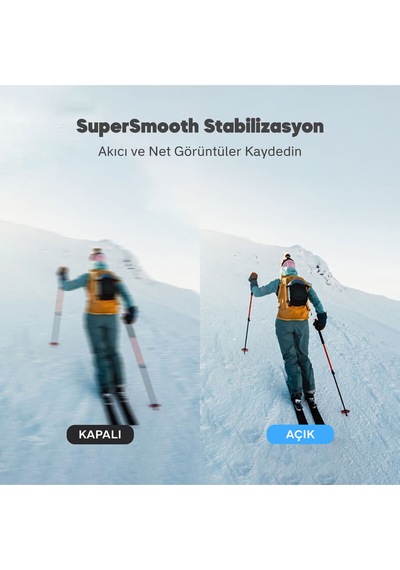 Akaso Snapx 4k/60fps 20mp Wi-fi Mini Aksiyon Kamera,taşınabilir Vücut Kamerası, Giyilebilir Video Ka Beyaz