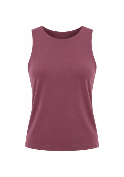 Bonbon Kadın Basic Kolsuz İçi Yarım Astarlı Tshirt Bb2538 Mor