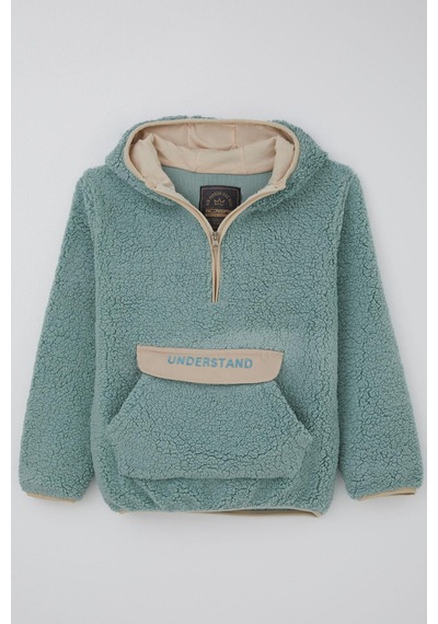 Reycan Erkek Çocuk Peluş Sweatshirt Kapüşonlu Kanguru Cepli 5-8 Yaş, Su Yeşili Su Yeşili Reycan Erkek Çocuk Peluş Sweatshirt Kapüşonlu Kanguru Cepli 5-8 Yaş, Su Yeşili Su Yeşili