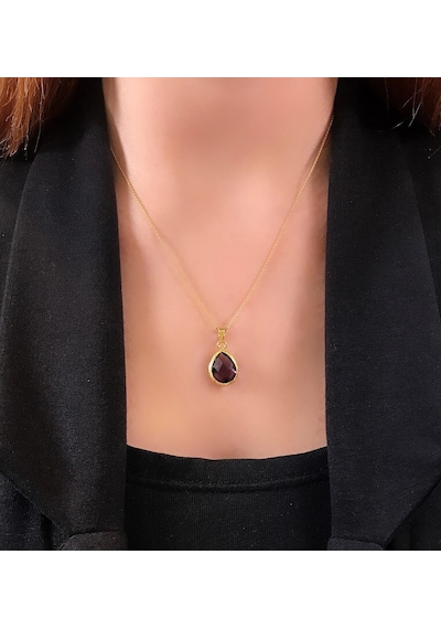 Stela Ametist Damla Kolye (Mor) 553511605