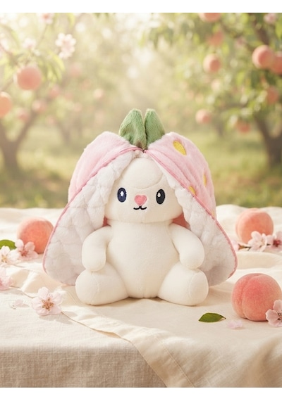 Peluş Meyveli Tavşan -55 Cm Pembe