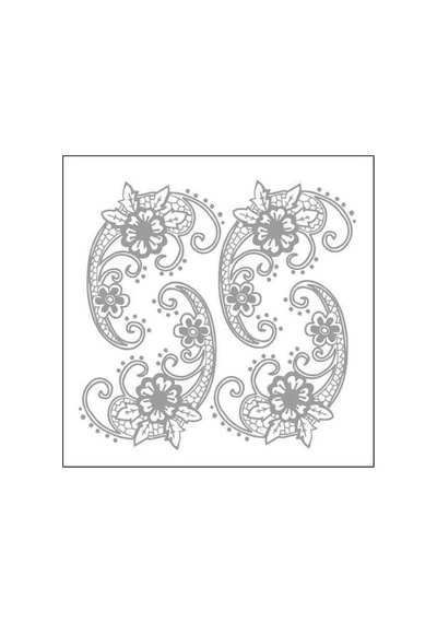 AArtebellA TrAnsfer Silver 16X16Cm 7304