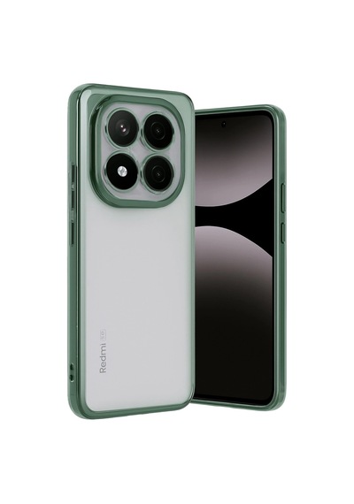 Xiaomi Redmi Note 14 Pro Plus Kılıf Razer Lensli Silikon - Yeşil -