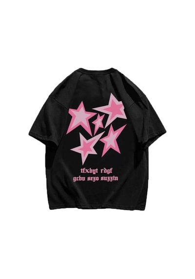 Y2k Pink Starss T-shirt 001