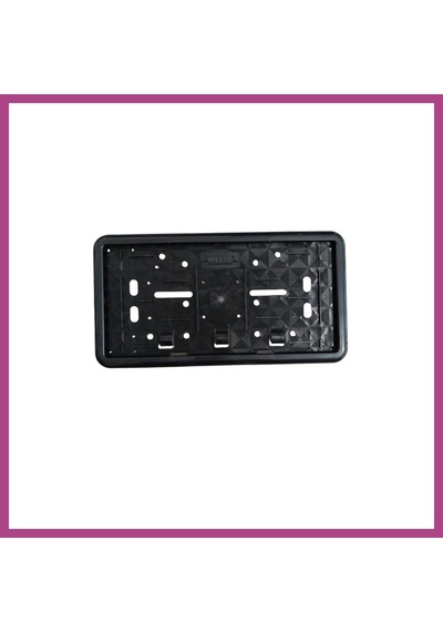 Gees Global Çerçeveli Dikdörtgen Plakalık Plaka Altlığı Siyah 32x17cm 1 Adet Gbzs