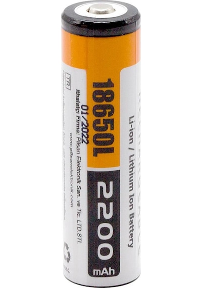 Orion 2200 mAh 3.7 V 18650L Başlı Li-ion Şarj Edilebilir Pil