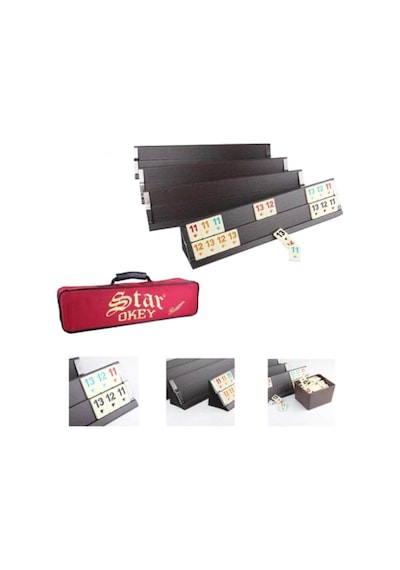 Star Okey 1010365 Premıum Ahsap Okey - Cantalı