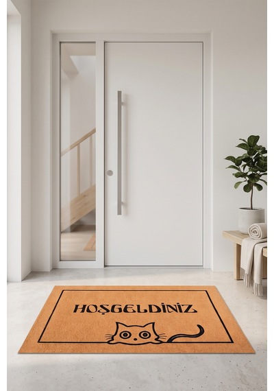 Villadia Home Textile Kapı Önü Paspası Kaymaz Taban Dekoratif Paspas Ev Giriş Antre İç Ve Dış Mekan Paspası 45x70 Cm 2ypycoco