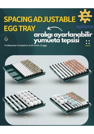 Epo130my Kuluçka Makinesi 130 Yumurtalık, Yedek Motorlu İncubator