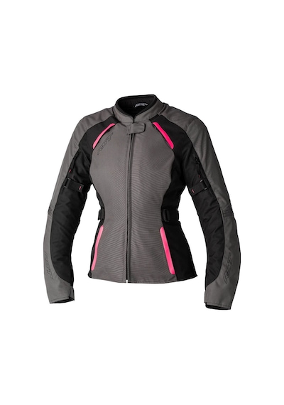 Rst Ava Ce Tekstil Kadın Motosiklet Montu Gri Pembe