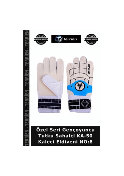Özel Seri Gençoyuncu Tutku Sahaiçi Ka-50 Kaleci Eldiveni No:8 Çok Renkli