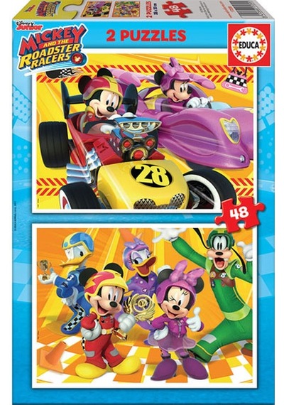 Educa 2X48 Parçamickey Roadster Racers Çocuk Puzzle
