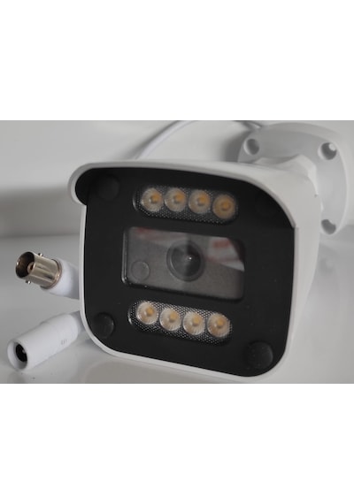 Kamera 2 Mp Ahd Plastik Bullet Cam 2.8 MM Starlıght Lens 8 Warm Lıght Led Full Color Dc 12v